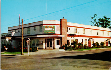 Sidney BC Hotel Sidney Vancouver Island Postcard 