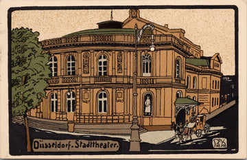 Dusseldorf Stadttheater Germany Postcard