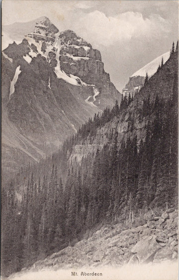 Mt Aberdeen Alberta AB Banff c1911 J. Howard Chapman Postcard