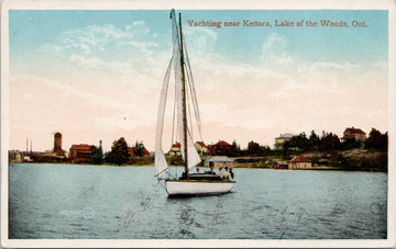 Yachting Kenora Ontario Lake of the Woods Postcard