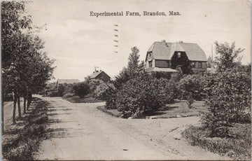 Brandon Manitoba Experimental Farm MB c1909 Bazaar Postcard