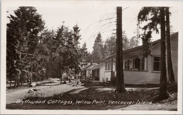 Blythwood Cottages Yellow Point Vancouver Island BC British Columbia Postcard 
