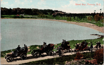 Shoal Bay Victoria BC British Columbia Automobiles Unused Postcard 