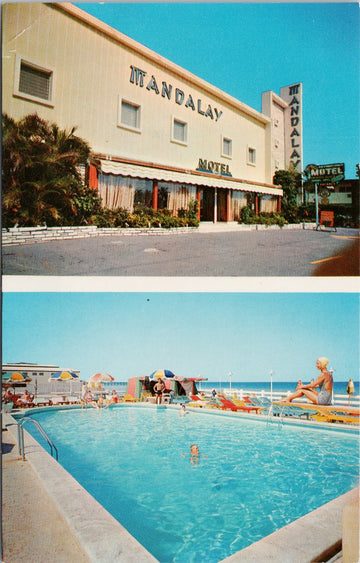 Miami Beach FL Mandalay Motel Postcard