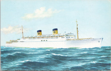 SS 'Homeric' Home Lines Postcard 