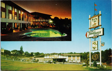 Nanaimo BC Tally-Ho Travelodge Hotel Vancouver Island Postcard