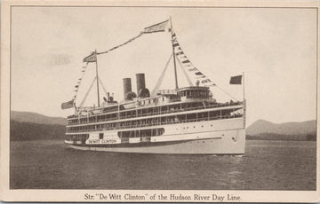 Steamer 'De Witt Clinton' Hudson River Day Line Ship Unused Postcard