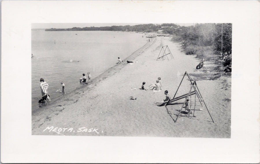 Meota Saskatchewan Beach Scene Postcard