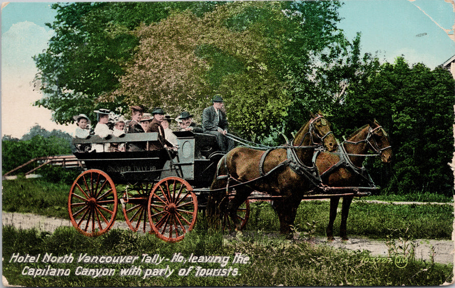 Hotel North Vancouver Tally-Ho Capilano Canyon BC Postcard 