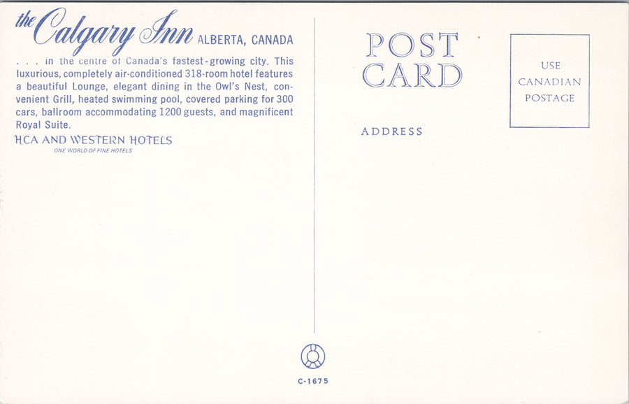 Calgary Alberta The Calgary Inn AB Alta Unused Vintage Postcard SP15