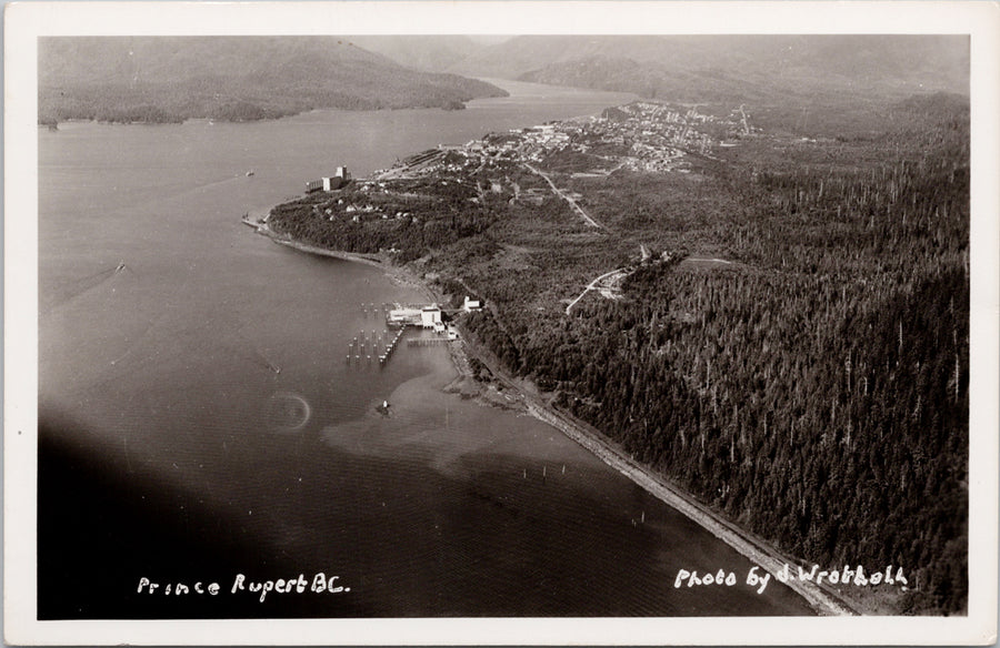 Prince Rupert BC Aerial View British Columbia Postcard