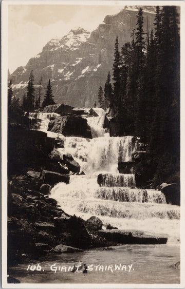 Byron Harmon #106 Giant Stairway Banff area Alberta Postcard