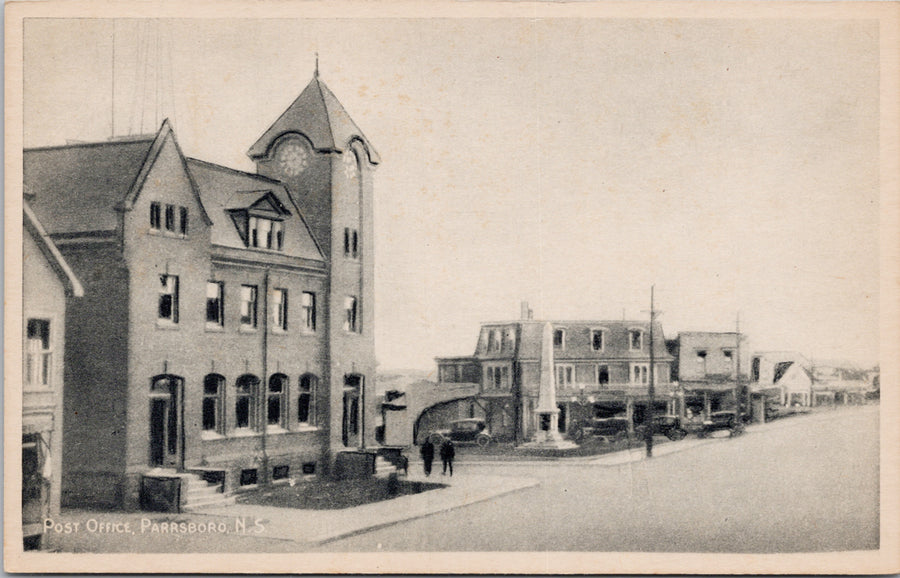 Post Office Parrsboro Nova Scotia Postcard