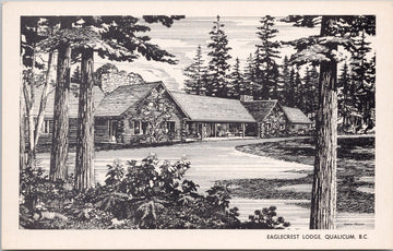 Eaglecrest Lodge Qualicum BC Vancouver Island Postcard