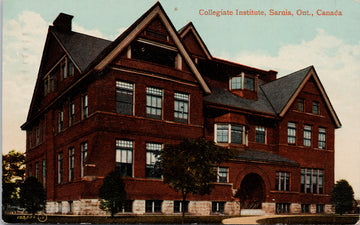 Collegiate Institute Sarnia Ontario Postcard 