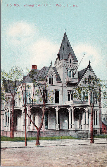 Youngstown Ohio Public Library Postcard 
