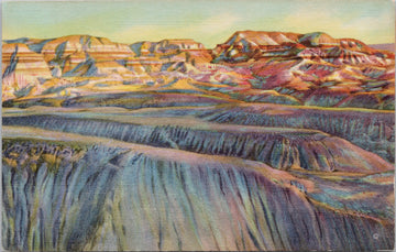 Evening Shadows Arizona Painted Desert AZ Postcard 