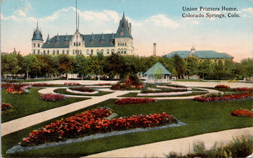 Colorado Springs CO Union Printers Home Postcard 