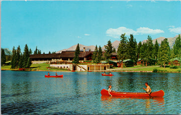Jasper Park Lodge Jasper Alberta AB Lac Beauvert Unused Vintage Postcard 