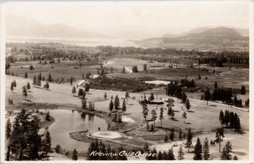 Kelowna Golf Course Kelowna BC British Columbia Postcard