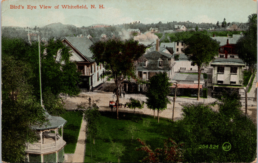 Whitefield NH Birdseye Postcard 