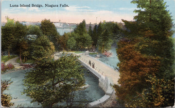 Luna Island Bridge Niagara Falls NY New York Unused Postcard 