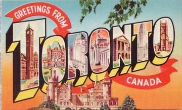 Toronto Ontario Large Letter Greetings Postcard