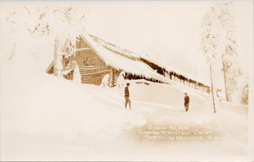 Grouse Mountain Chalet North Vancouver BC Postcard 