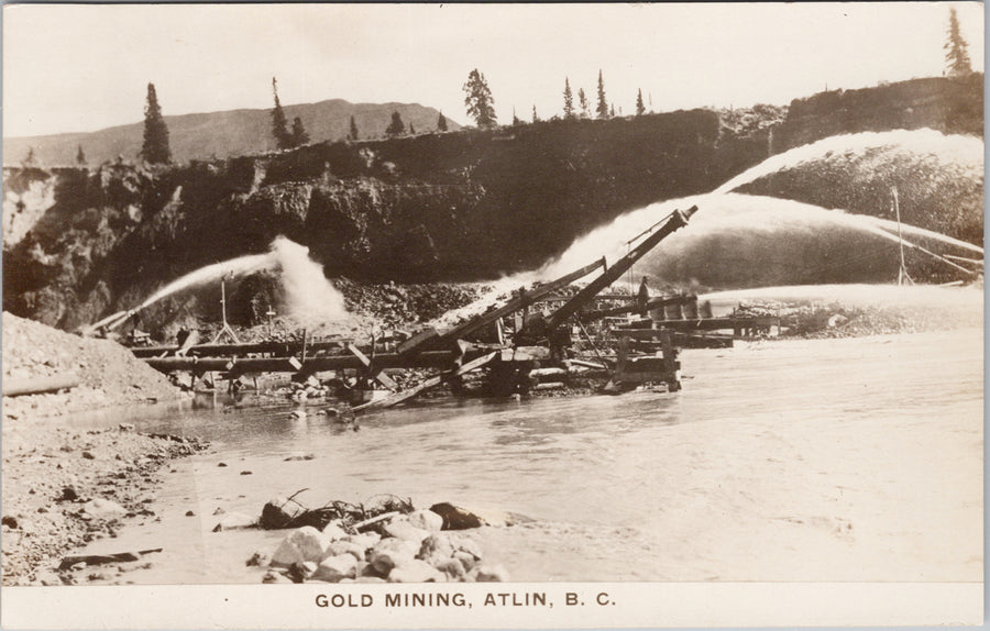 Atlin BC Gold Mining British Columbia Postcard