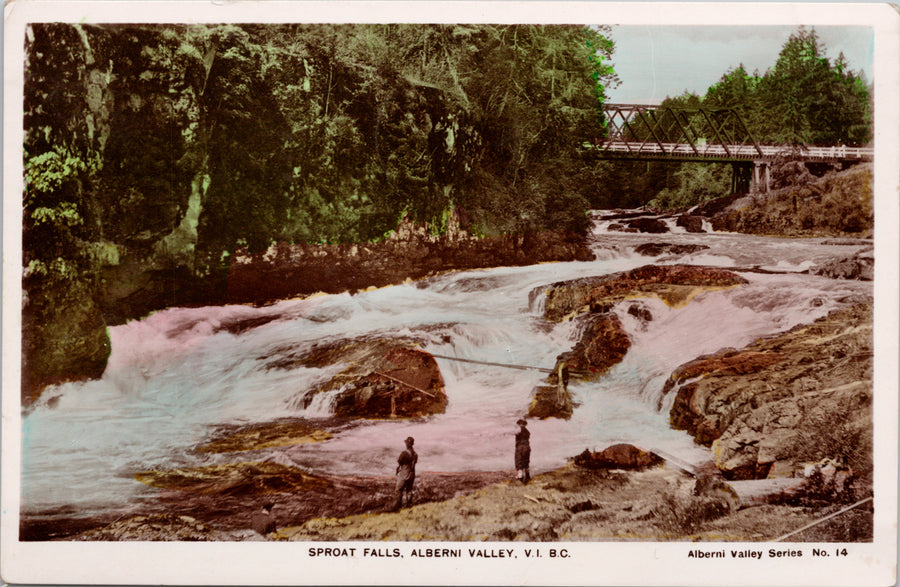 Sproat Falls Alberni Valley BC Postcard