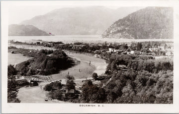 Squamish BC British Columbia Birdseye Bridge Postcard 