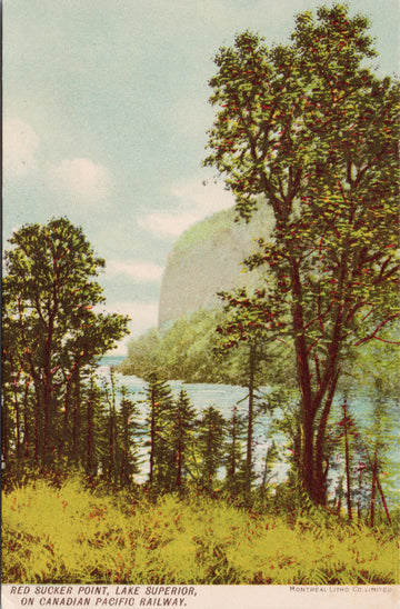 Red Sucker Point Lake Superior Ontario Postcard 