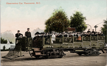 Observation Car Vancouver BC British Columbia Postcard 