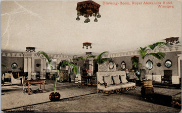 Winnipeg Manitoba Royal Alexandra Hotel Drawing Room MB Postcard SP16