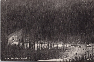 No. 2 Tunnel Field BC British Columbia Railway Railroad Unused J. Howard Chapman Postcard 