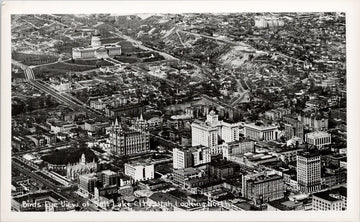 Salt Lake City Utah Aerial View UT Unused RPPC Postcard 
