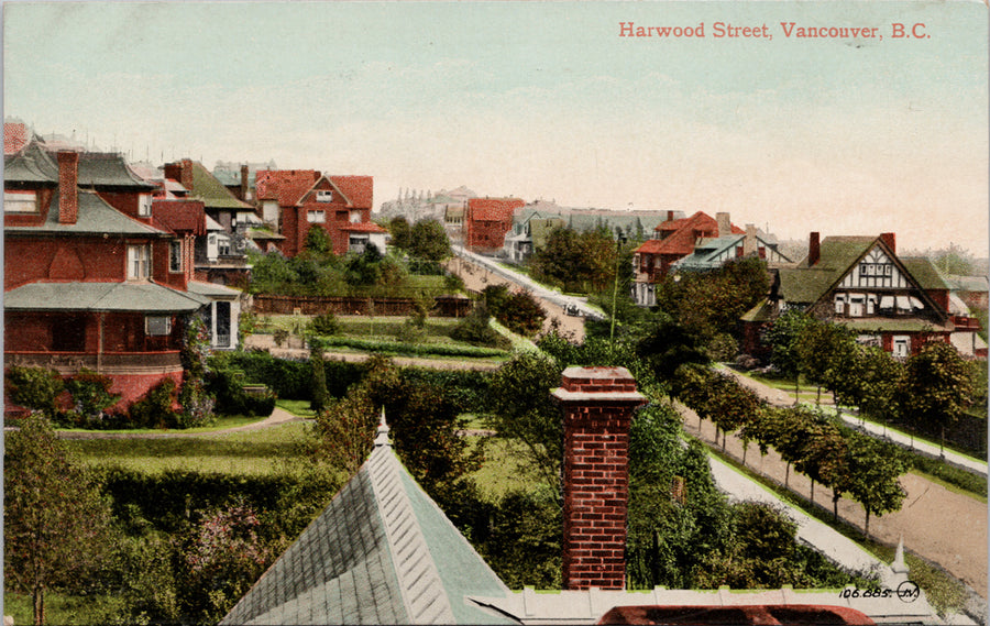 Harwood Street Vancouver BC British Columbia Unused Postcard