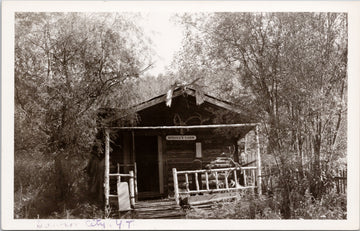 Robert Service's Cabin Dawson Yukon YT Canada RPPC Postcard 