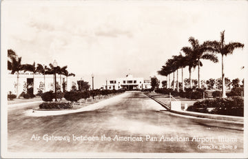 Miami Florida Pan American Airport Air Gateway Postcard 