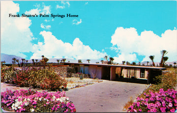 Palm Springs CA Frank Sinatra's Home California Unused Vintage Postcard 