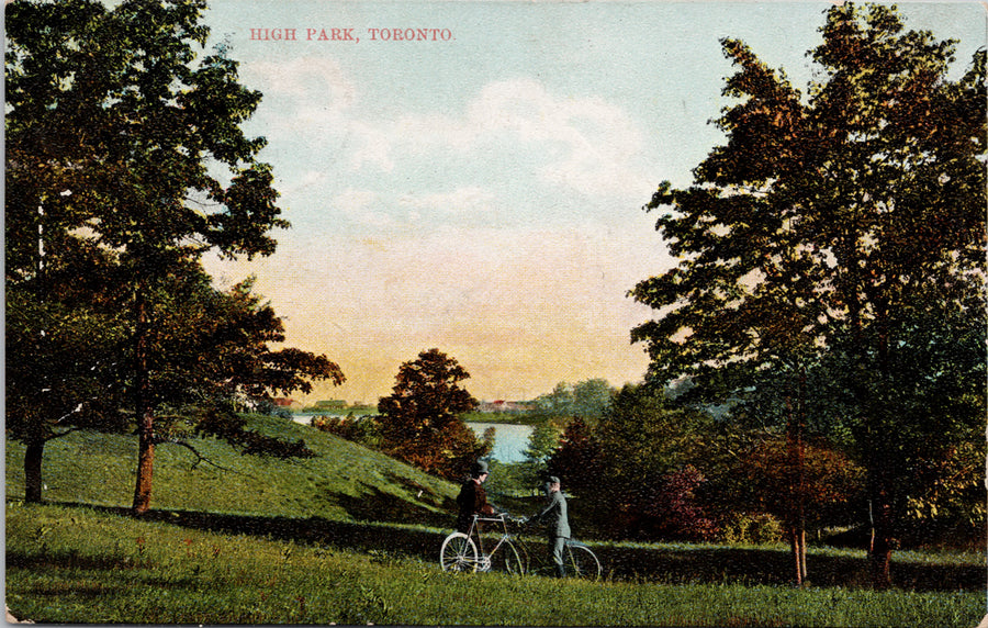 High Park Toronto ON Ontario Bicycles c1906 Postcard