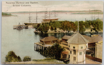 Nanaimo Harbour Bastion Nanaimo BC Vancouver Island 1908 Hibben Postcard SP16 