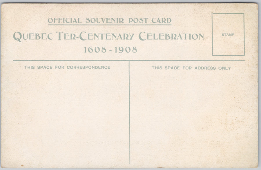 Monument Champlain Quebec Ter-Centenary Celebration 1908 Canada Postcard SP16