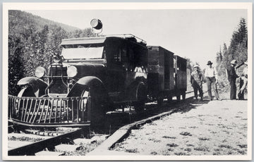 Howser British Columbia CPR M600 on Lardeau Branch Line CP Railway (Kootenay and Arrowhead) Postcard 