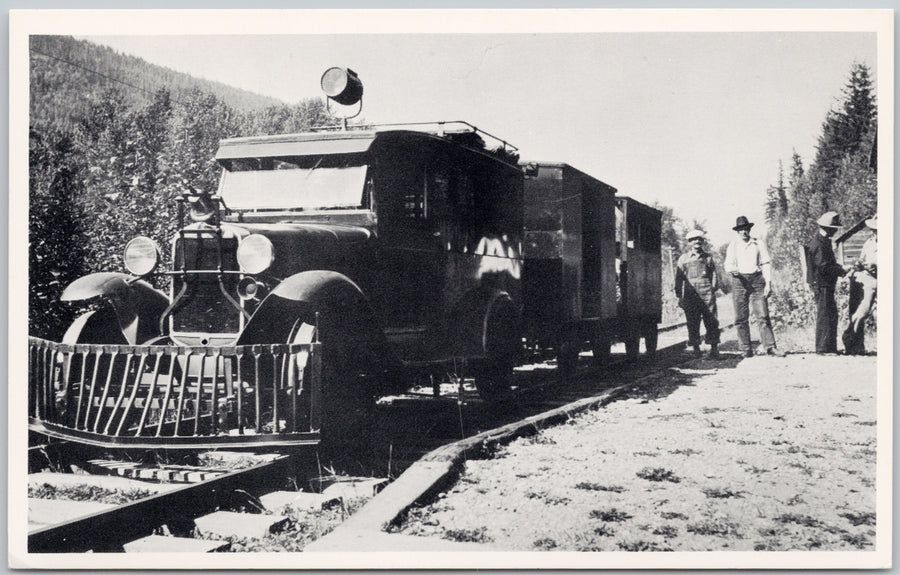 Howser British Columbia CPR M600 on Lardeau Branch Line CP Railway (Kootenay and Arrowhead) Postcard 