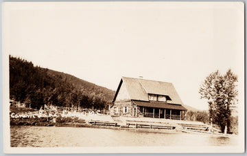 Canim Lake Lodge Canim Lake BC British Columbia Canada Unused RPPC Postcard