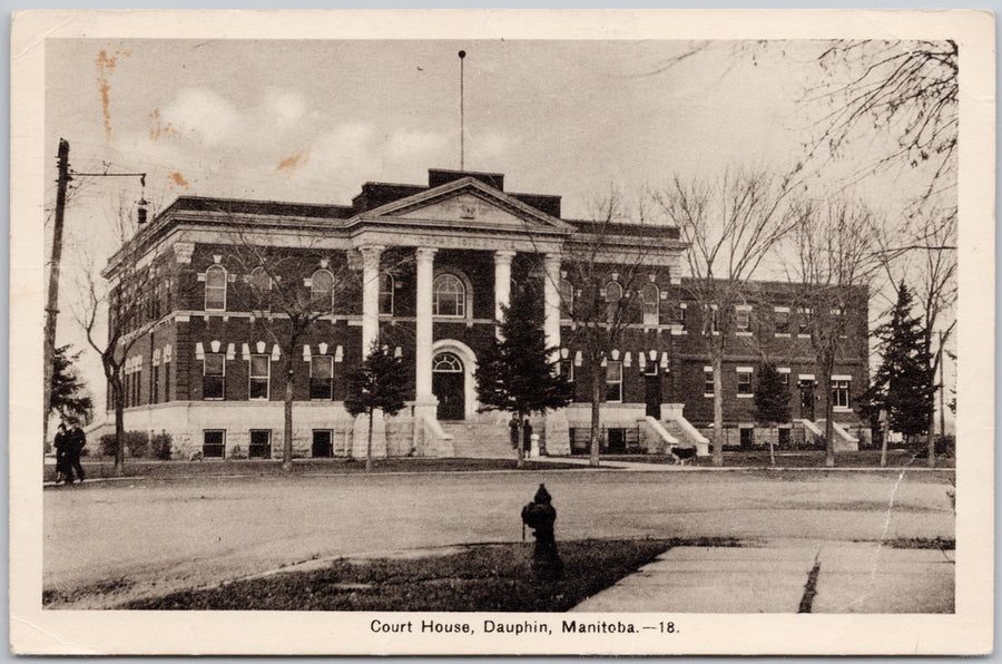 Court House Dauphin Manitoba MB  Canada Postcard 