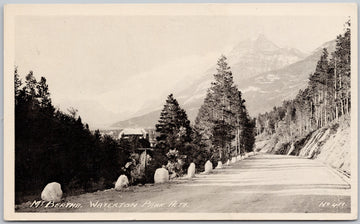 Mt Bertha Waterton Park Alberta Postcard