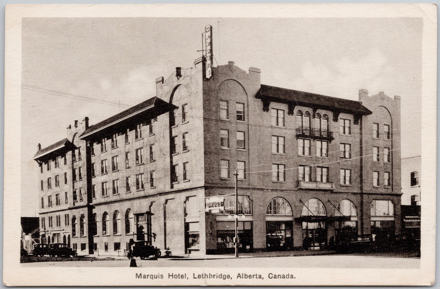 Marquis Hotel Lethbridge Alberta AB Postcard 