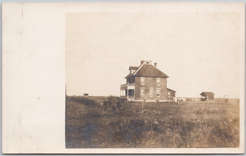 Belle Plaine Saskatchewan House Home early 1900s Postcard